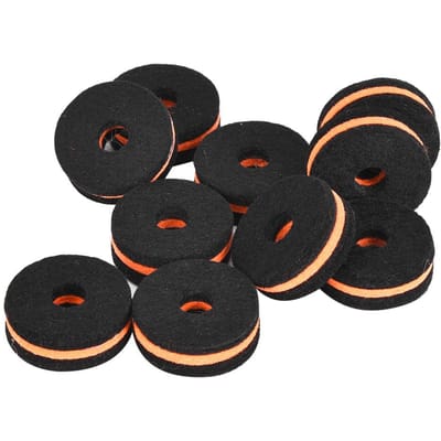 10 Stuks Bekkenstandaard Vilt 35mm Zwart Oranje Bekken Beschermhoes Vervangingsonderdeel black