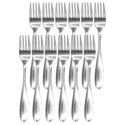 B-home Gebaksvorkjes - 12x - Zilver - RVS - taartvorkjes - vorken