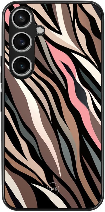 Hoesje geschikt voor Samsung Galaxy A55 - Wild stripes - Multi - TPU case - Gestreept - Hardcase zwart telefoonhoesje