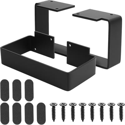 Moderne industriële meubelpoten - 2 stuks zware metalen tafelpoten voor salontafel en bar (L 20 cm x B 9,5 cm x H 5,3 cm)