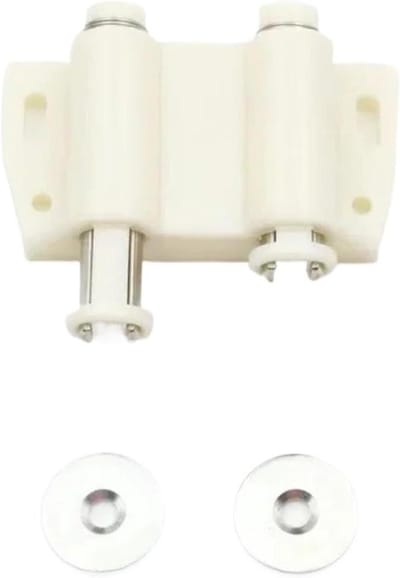 Kaststopper Set - Magnetische Sluitingen - Meubels Sluiten - Druk Open Mechanisme - 16 Stuks - Dubbel Wit