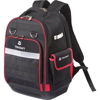 TOOLCRAFT TO-10207233 Gereedschapsrugzak (zonder inhoud) Professioneel (b x h x d) 35 x 45 x 23 cm
