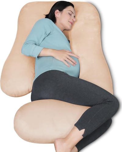 Zwangerschapskussen - Moederschapskussen Slaapkussen - Comfortabel Slapen - U-vormig Ontwerp - 170 cm - Bruin