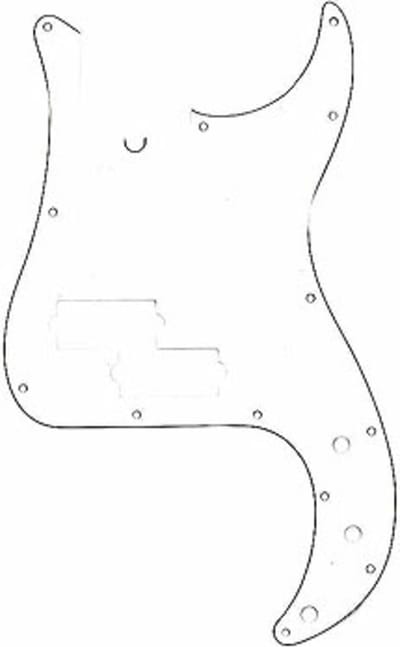 Fender Pickguard ´62 Precision bas wit 3-Ply - Pickguard voor basgitaar
