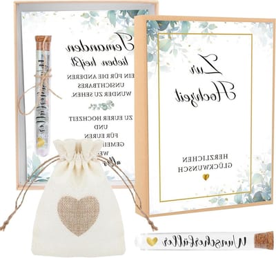Originele Geldcadeau voor Bruiloften, Verpakking voor Trouwen, Geldset met Kaarten en Jute Zak voor Verlovingscadeaus