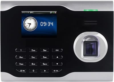 Biometrisch Systeem - Vingerafdruk Tijdklok - Werknemer Registratie - Realtime Data Export - 192x140x42.5mm