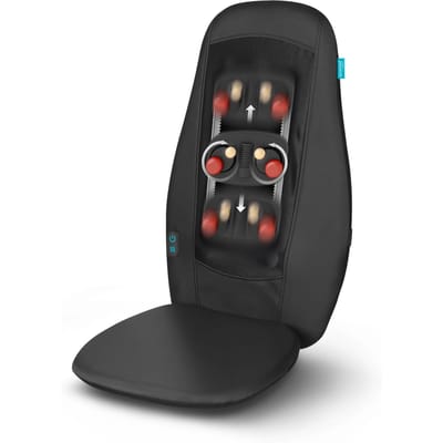 Ecomed by Medisana MC-15E - Shiatsu Massagekussen - 4 Roterende Massagekoppen - Warmtefunctie - Voor de Rug - Zwart