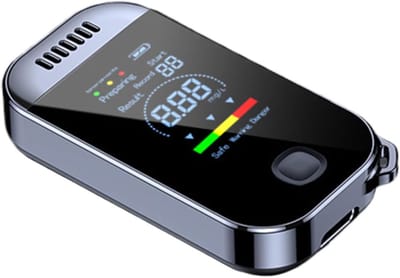Alcoholtester - Blaastester - Alcoholtester met display - Draagbare, contactloze, zeer nauwkeurige reiszaktool - Blaastester voor DUI-beveiligingscontroles - Perfect voor appartementenfeesten
