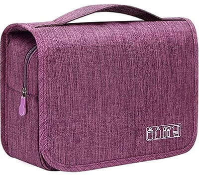 JeiibrZui Make-Up Tas - Waterdichte Make-Up Organizer - Grote Opbergruimte Met Meerdere Compartimenten - 1 Stuk - Reisvriendelijk Paars