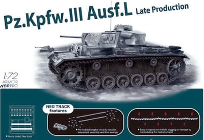 Dragon Modelbouwpakket Militaire voertuigen - 7645 Pz.Kpfw.III Ausf.L Late production - Armor Neo Pro Plastic - 1:72 - Modelbouw