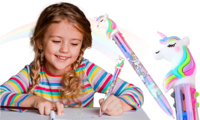 Automatische Eenhoorn Pen 10 Kleuren - Schoolbenodigdheden voor Kinderen