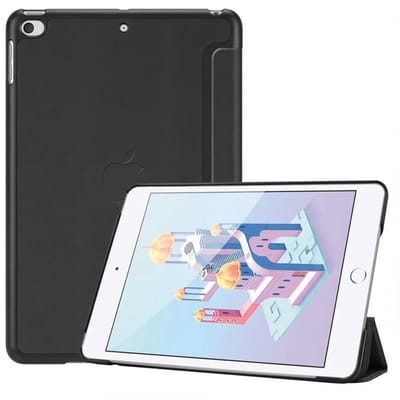 imoshion Tablet Hoes - Geschikt voor Apple iPad Mini 5 (2019) / Mini 4 (2015) (2015) - Trifold Bookcase - Zwart