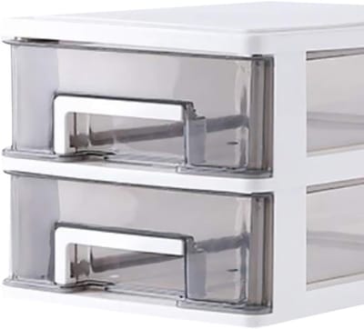 Opbergbox Bureau - Organizer Lade - Spullen Ordenen - Ruimtebesparend Ontwerp - 21 cm Breed - Grijs