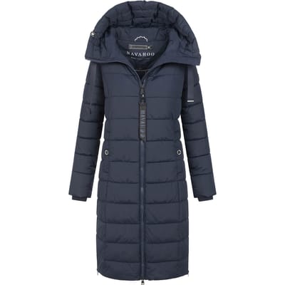Navahoo Mondmädchen dames wintermantel met capuchon en fleecevoering