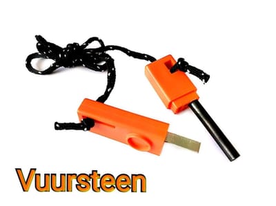 Magnesium Stick, Vuur Starter in Koker Oranje 10 stuks