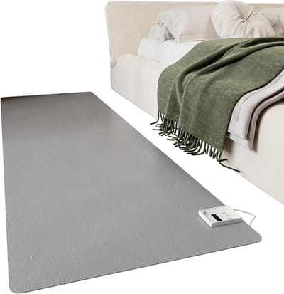 Verwarmd Vloerkleed - Vloermat - Comfort Verwarmen - 60 Thermostaatniveaus - 120 x 150 cm - Grijs