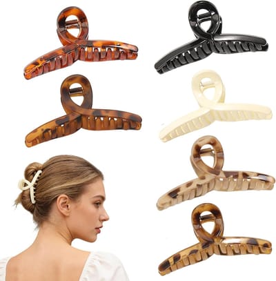 6 Stuks Antislip Haarclips voor Dames en Meisjes, Vlinder Haarklemmen voor Dun en Middelhaar