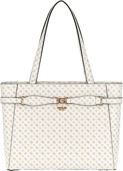GUESS Schoudertas Arlena Noel Tote Bag White Logo Wit