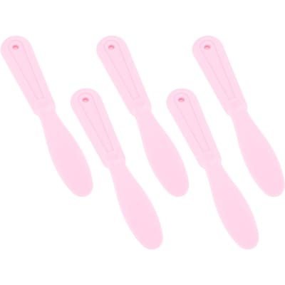 5PCS Plaster Spatula Plastic Ergonomic Design Easy to Clean Wear Resistant Mixing Stirring Spatula