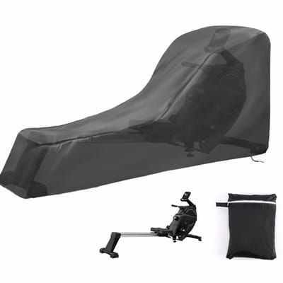 VHV - Hoes voor Roeimachine - Oxford Stofhoes 241 x 61 x 102 cm - Waterdicht, Zonwerend en Winddicht - Zwart