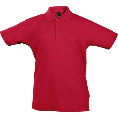 SOLS Kinder Unisex Zomer II Pique Polo Shirt (Rood)