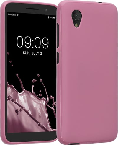 kwmobile telefoonhoesje geschikt voor Alcatel 1 (5.0") - Hoesje voor smartphone - Back cover in donkerroze