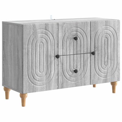 vidaXL - TV - Kast - met - lade - Grijs - sonoma - 89 - x - 34,5 - x - 60 - cm - Bewerkt - hout