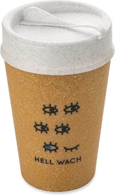 Dubbelwandige Koffiebeker met Deksel, 0.4 L, Organic, Hell Wach - Koziol | Iso To Go
