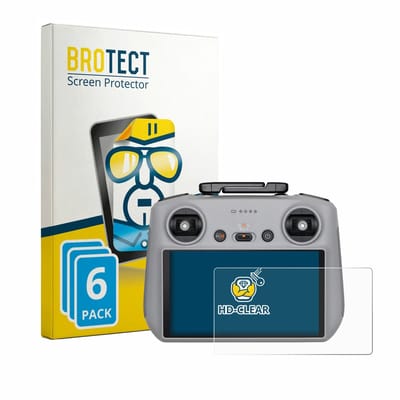 BROTECT - Screenprotector voor DJI RC 2 2025 - Folie Beschermfolie transparant 6 Stuks