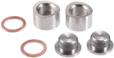 NTH products- Auto Sensor Pluggen Universele Pasvorm - RVS - Zilverkleurig - 2 Set - Eenvoudige Installatie - Duurzaam Materiaal - Zuurstofsensor