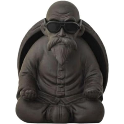 Schildpad Theehuisdier Paarse Zand Huishouden Thee Zeef Schildpad Schild Zeef Creatief Paars Klei Thee Huisdier Kung Fu Thee Decoratie 10x8.3x7.6cm