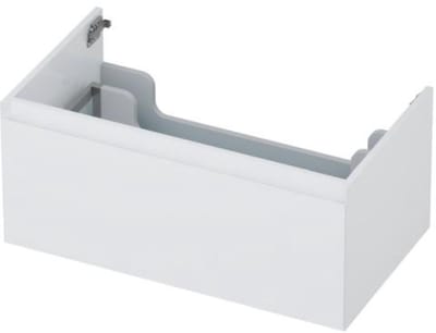 INK - Onderkast 1 Lade Greeploos Gelakt 45gr - 800x450x350 Mm - Hoogglans Wit
