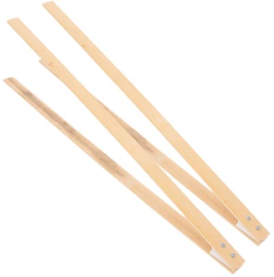 Afvalgrijper Set - Grijper Tang - Zwerfvuil Verzamelen - Lichtgewicht Bamboe - 45 cm Lengte - Lichtgeel