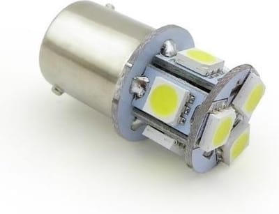 BA15S LED 8-SMD ROOD 5050 - 12V LED lamp