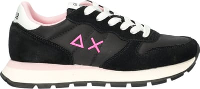 Sun 68 Ally Solid Nylon dames sneaker - Zwart - Maat 37