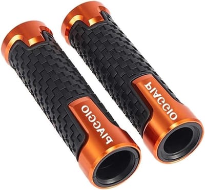 Motor Stuurgrepen - Handgrepen Rubber - Comfortabel Rijden - Antislip Ontwerp - 22 mm - Oranje