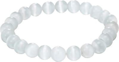 Fako Bijoux® - Armband - Kattenoog - Wit