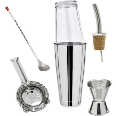 Cocktail mix set - Boston Shaker compleet groot