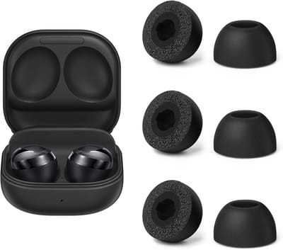 Comfortabele en niet-slip vervangende pads voor Samsung Galaxy Buds Pro - 3 paar, ideaal voor langdurig gebruik, zwart