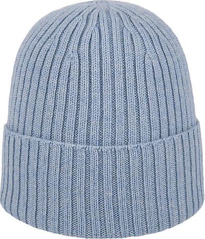 Hatland - Beanie voor heren - Valo Merino - Lichtblauw - maat Onesize