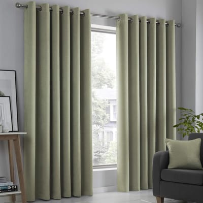 Famanu – Groene gordijnen 228 x 274 cm b x l saliegroen gordijnen lichtgroene gordijnen voor slaapkamer woonkamer groen deurgordijn thermische gordijnen raambekleding