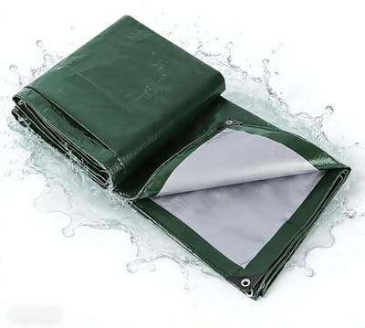 Waterdicht Afdekzeil - Beschermhoes Zeil - Buiten Beschermen - UV Bestendig - 140 x 230 cm - Leger Groen