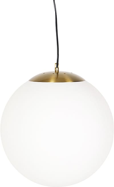 Qazqa moderne hanglamp - Ball Hl - wit, 40cm, ideaal als woonkamer lamp