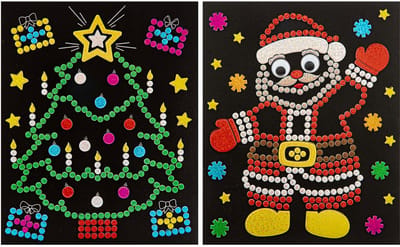 Creative Craft Group Xmas Holographic Dots Sticker Set