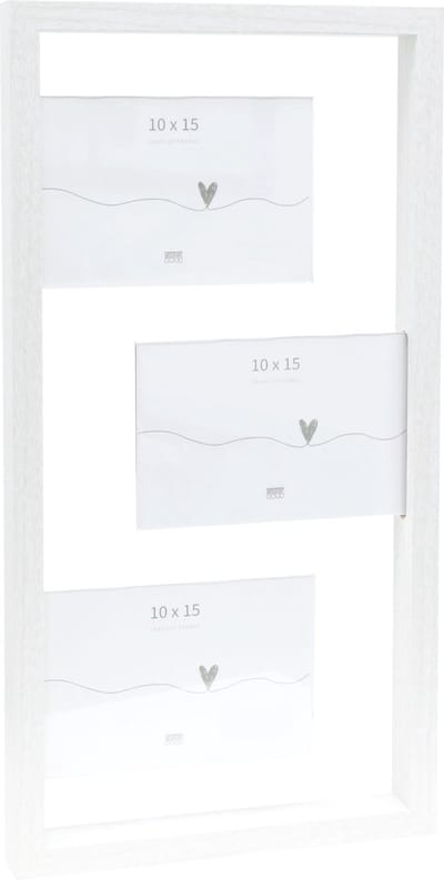 Deknudt Frames multifotolijst S68UA1 P3 - wit - mdf/kunststof - 3x 10x15