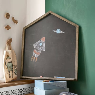 LOBERON Krijtbord Oaklynne zwart/bruin
