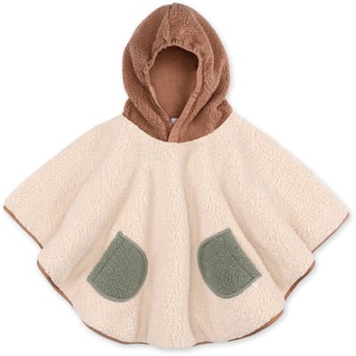 BEMINI Reisponcho 9-36m - Warme teddy - Ficelle