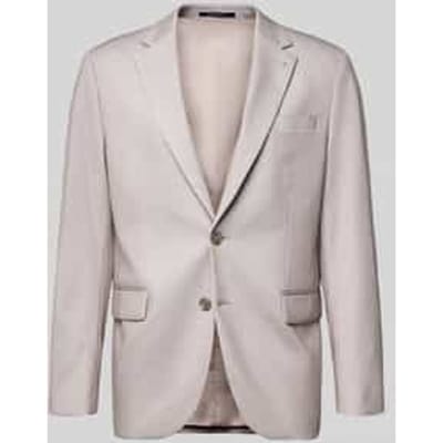 comfort fit 2-knoops colbert met reverskraag