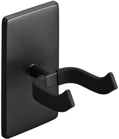 Yamazaki 1926 TOWER Wall~Mounted Guitar Holder, black, Steel / Silicone / ABS Resin, 8 x 11.5 x 14 cm