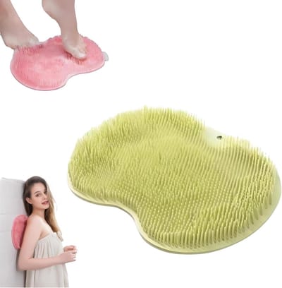 Voet Scrubber Douche - Voetmassage Mat - Voeten Reinigen - Handsfree Ontwerp - 30 x 22 cm - Groen